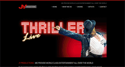 Desktop Screenshot of jyproductions.com